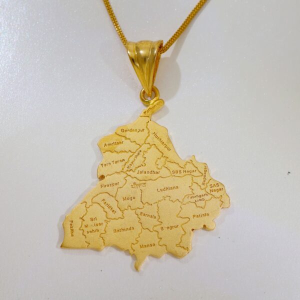 Punjab State Map Gents Pendent - Image 2