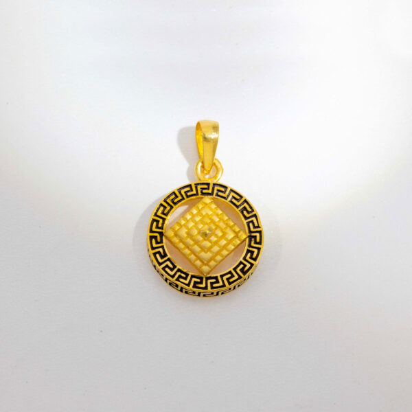Gold Pendant With Antic Pattern - Image 2