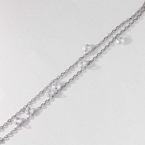 Dual Chain Charm Anklet - Image 3