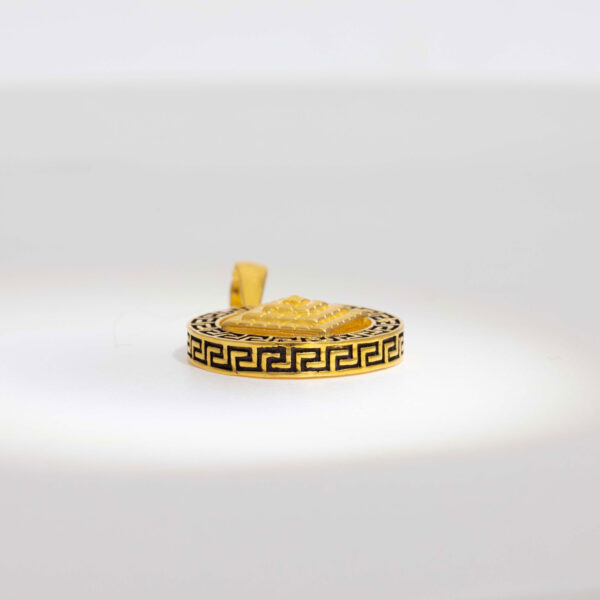 Gold Pendant With Antic Pattern - Image 3