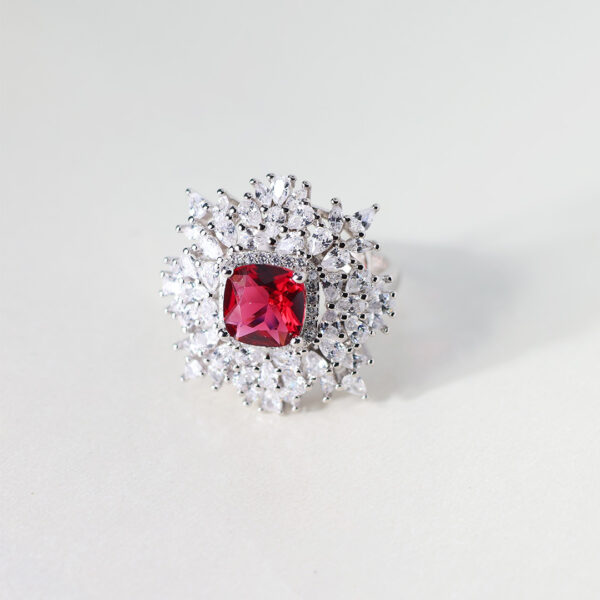 Royal Ruby Zircon Ring - Image 4