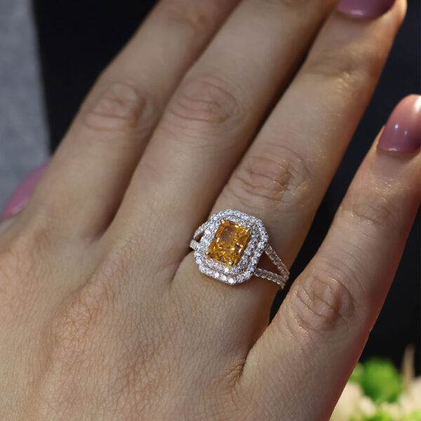 Greg Ruth Orange Solitaire Ring - Image 6