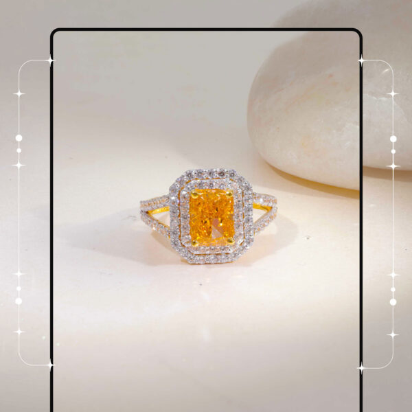 Greg Ruth Orange Solitaire Ring - Image 4