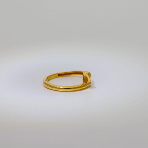 Spiral Nail Gold Ring - Image 3