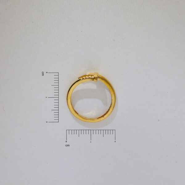 Spiral Nail Gold Ring - Image 6