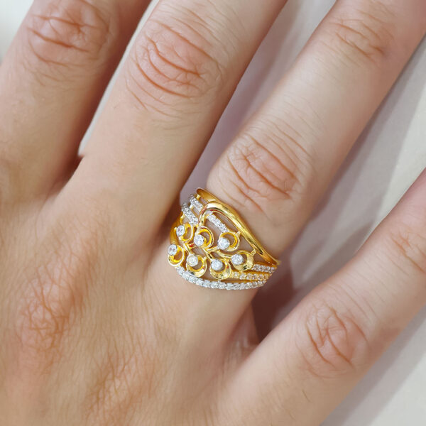 Dalliance Stone Studded Cocktial Ring - Image 5