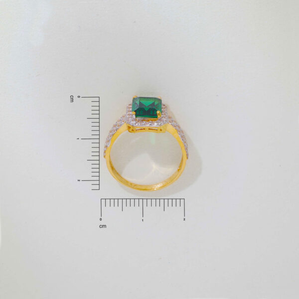 Argyle Fancy Intense Green Stone Ring - Image 5