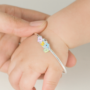 Floral Charm Baby Pandora Bangles