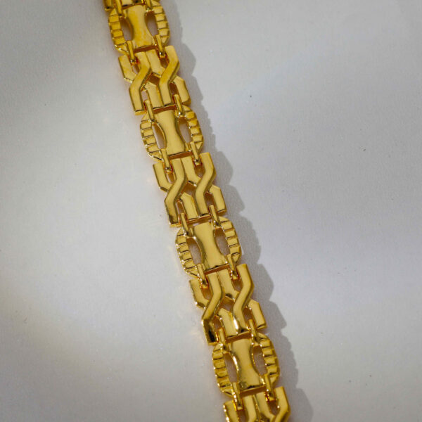 Classic Wrap Gold Gents Bracelet - Image 2