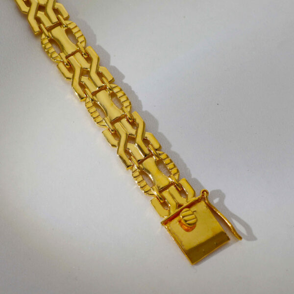 Classic Wrap Gold Gents Bracelet - Image 3