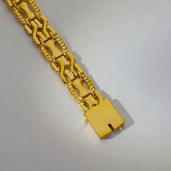 Classic Wrap Gold Gents Bracelet - Image 4