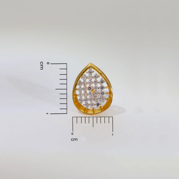 Asyrah Ornate Stone Stud Earrings - Image 5