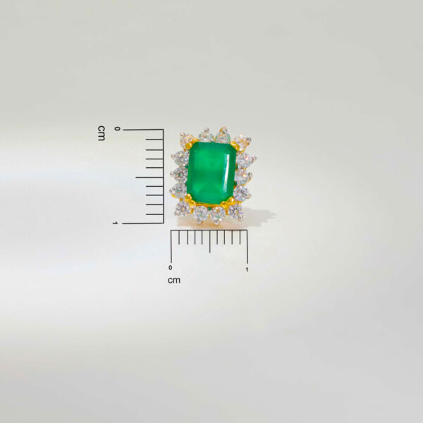 Green Emerald Stone Ladies Pendent Set - Image 4