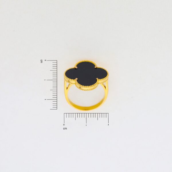 Fancy black and gold women ring - Image 5