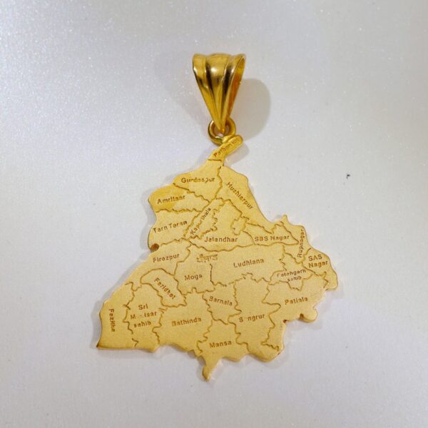 Punjab State Map Gents Pendent - Image 3