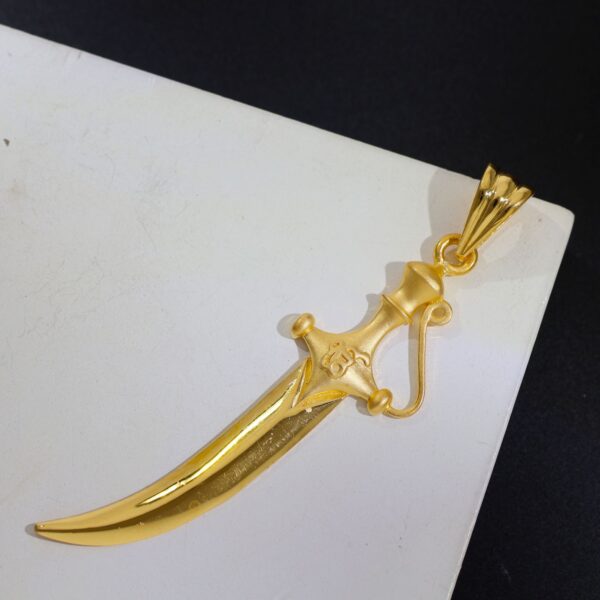 Sikh Prestigious Talwar Gold Pendent - Image 3