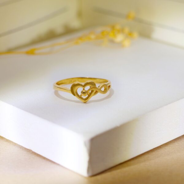 Infinity Heart Ladies Ring - Image 5