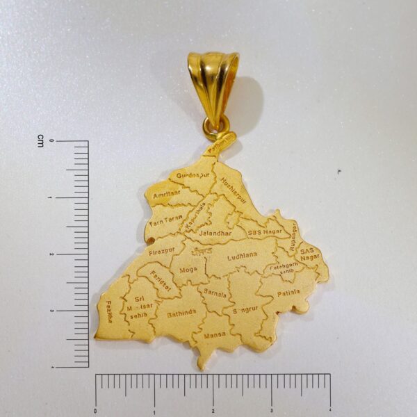 Punjab State Map Gents Pendent - Image 5