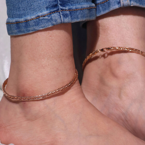 Rose Gold Elegance Anklets
