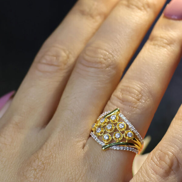 Gold Sparking Embrace Ring - Image 5