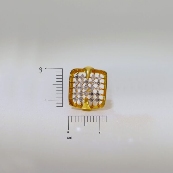 Violet  Stone Stud Earrings - Image 6