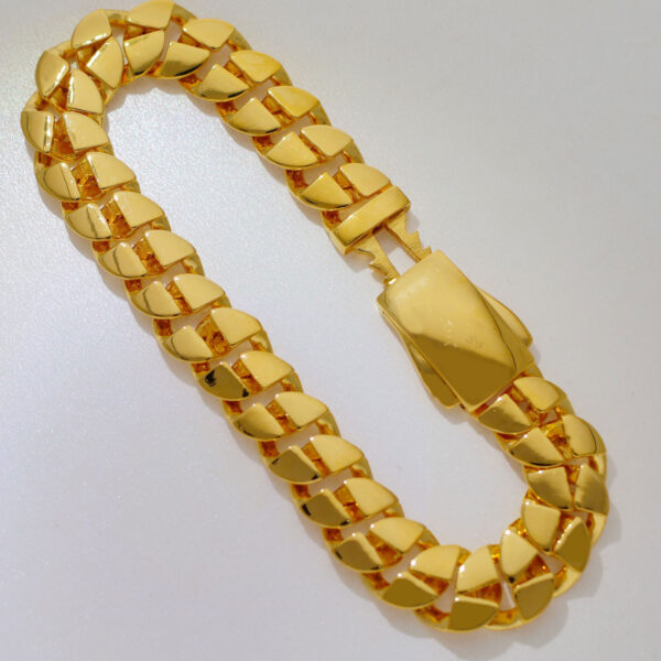 Charming Link Gold Bracelet For Men - Image 3