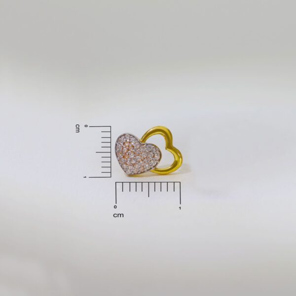 Graceful Heart Stone Stud Earrings - Image 6