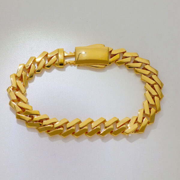 Artistic Gold Bracelet For Men - Image 3