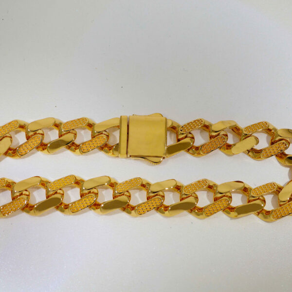 Designer Gold Gents Bracelet - Image 4