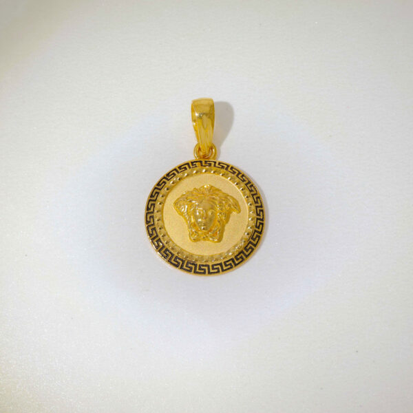 Zigzag Versace Gents Gold Pendent - Image 2