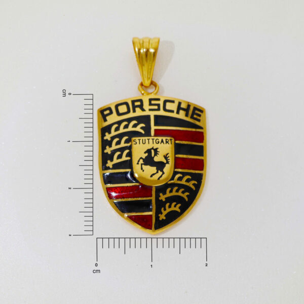 Porsche Precision Gents Gold Pendent - Image 5