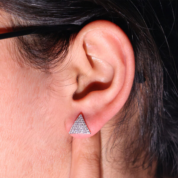 Statement Hoop Earrings with Gemstones - Image 6