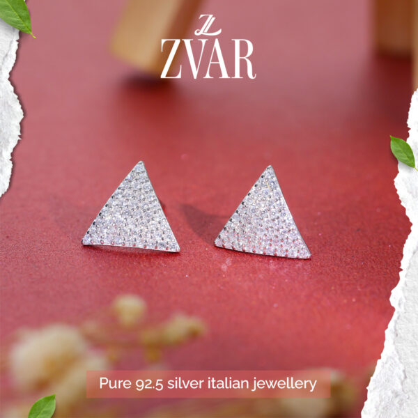 Statement Hoop Earrings with Gemstones - Image 5