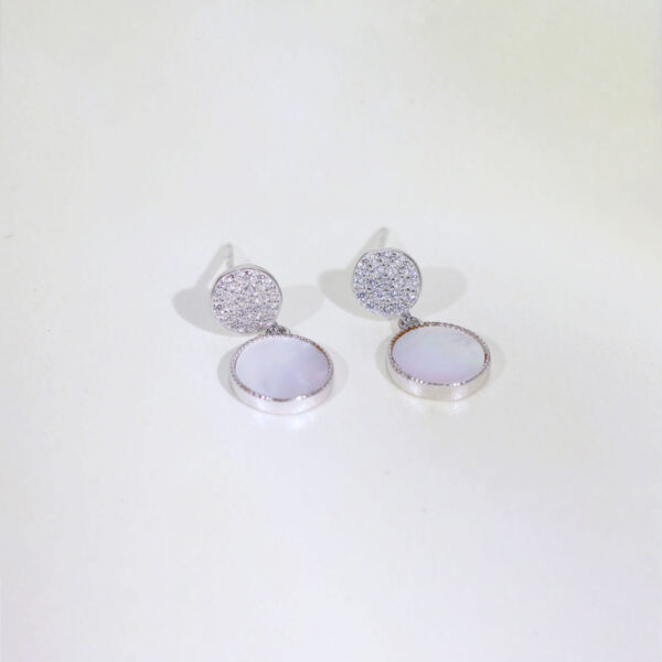 Pearl-Embellished Chandbali Earrings - Image 3