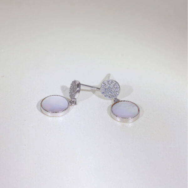 Pearl-Embellished Chandbali Earrings - Image 4