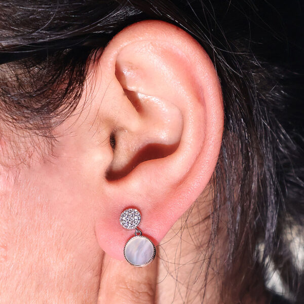 Pearl-Embellished Chandbali Earrings - Image 5