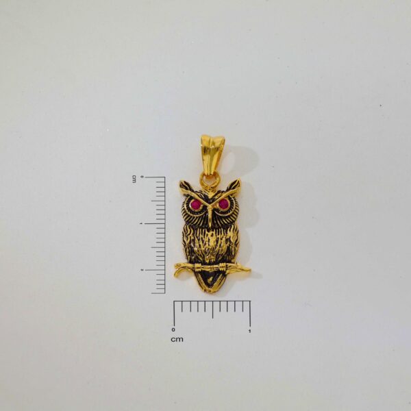 Pink Stone Owl Pendent - Image 5