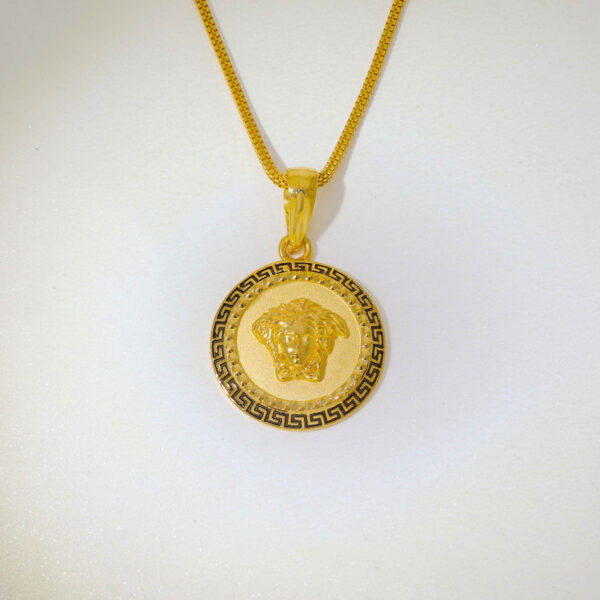 Zigzag Versace Gents Gold Pendent - Image 3