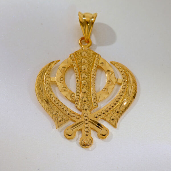The Khanda Gold Pendent - Image 2