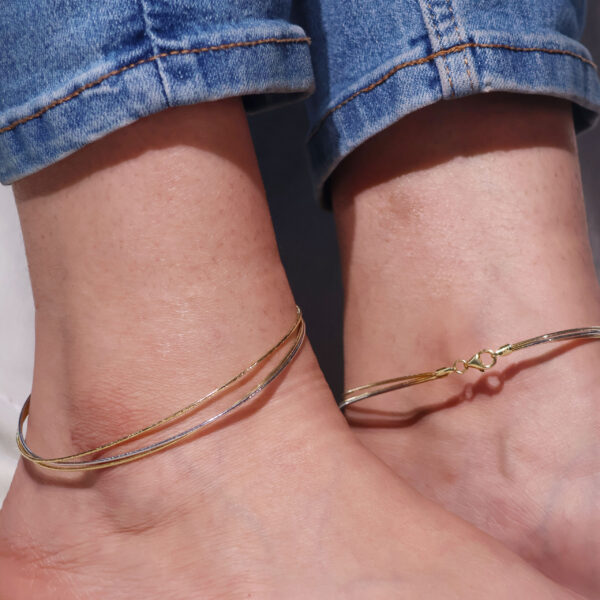 Golden Symphony Anklets