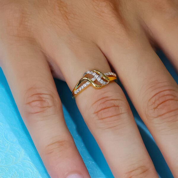Yellow Gold Round Solitaire Ring - Image 5