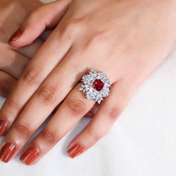 Royal Ruby Zircon Ring - Image 5
