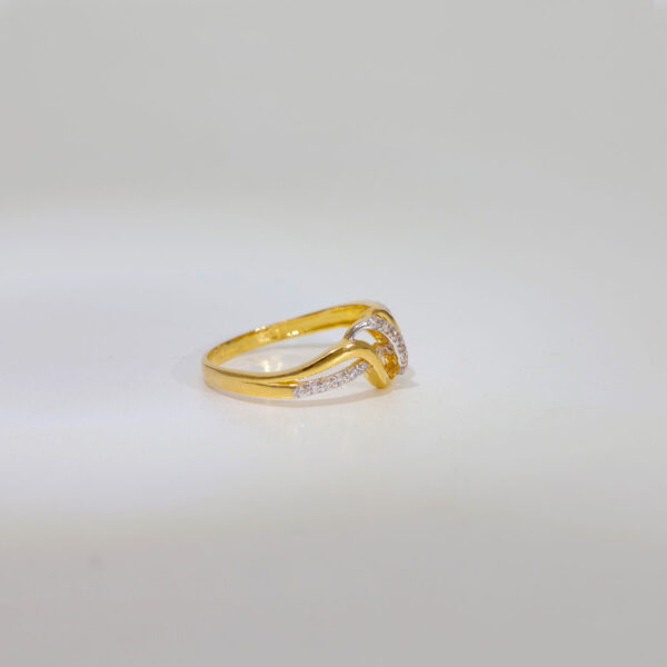 Yellow Gold Round Solitaire Ring - Image 2