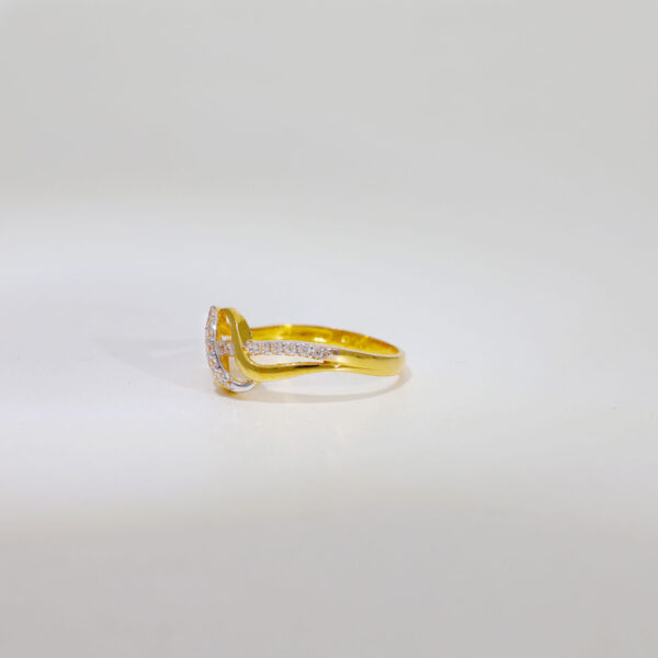 Yellow Gold Round Solitaire Ring - Image 3
