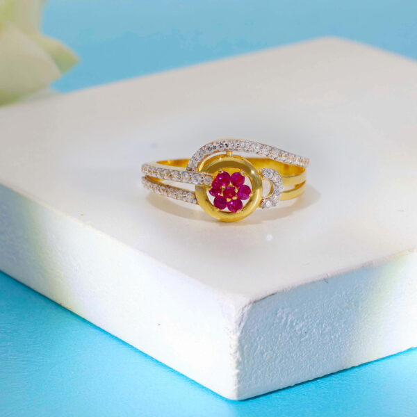 Trine Cluster Stone Ring - Image 4