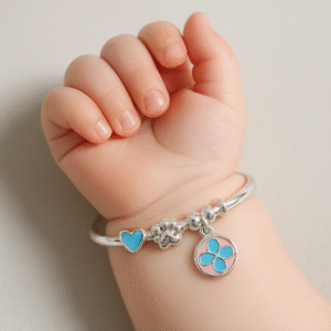 Blue Crystal Drop Baby Pandora