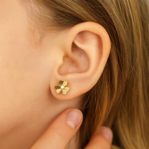 Traditional Gold Jhumka Earrings