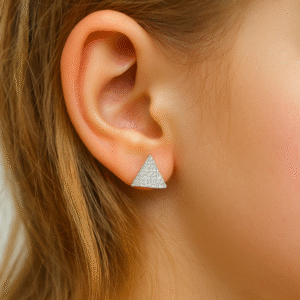 Statement Hoop Earrings with Gemstones