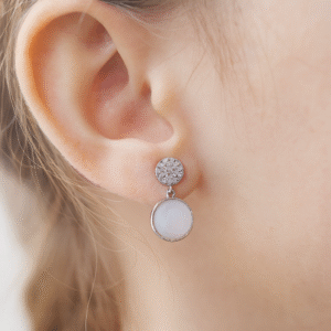 Pearl-Embellished Chandbali Earrings