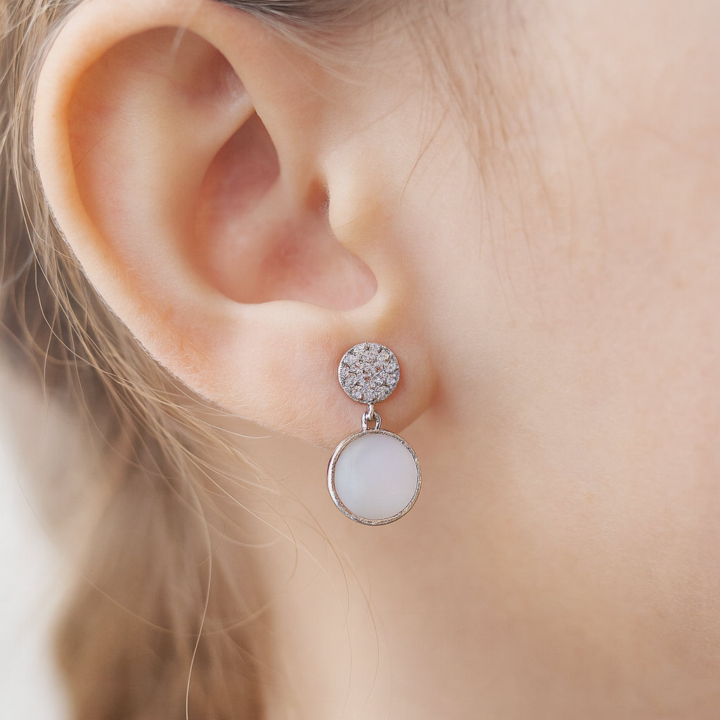 Pearl-Embellished Chandbali Earrings